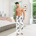 thumbnail image 6 of FORMRS Mens Pajama Pants with Pockets Cotton Sleepwear Lounge Bottoms Sizes S-2XL, Football Player Pattern, 6 of 7