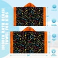 thumbnail image 4 of GamePad Beach Towel with Hoodie for Kids Toddlers Age 4-8, Black Bath Towels Shower Wrap for Boys, Hooded Poncho Beach Blanket for Pool Swimming Cute Wearable Bath Towel for Child, 4 of 4