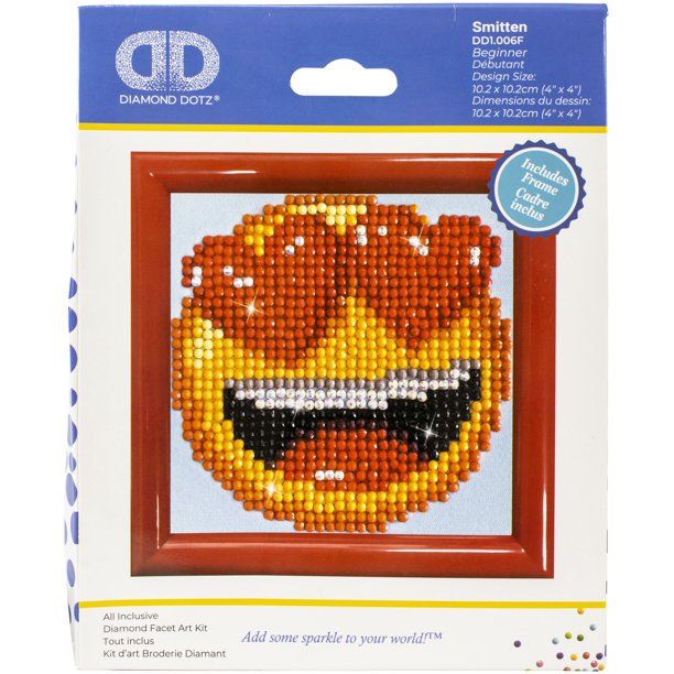 Diamond Dotz Diamond Embroidery Facet Art Kit W/ FrameSmitten W/ Red