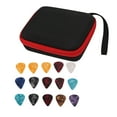 thumbnail image 4 of Guitar Pick Holder Case, Waterproof Guitar Pick Bag Set Large Space Scratch Resistant  For Storage Black And Red, 4 of 8