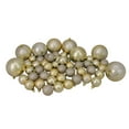 thumbnail image 4 of 125-Piece Club Pack of Shatterproof Champagne Gold Christmas Ornaments, 4 of 6