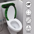 thumbnail image 3 of HELLHERO Round Toilet Lid Dust Cover 2 Pack U-Shaped Cozy, Fern with “ADVENTURE”, 3 of 8