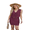 Wine Red, variant on LYMAYTER Women's Summer Crochet Outfit Set V-Neck Top & Skirt 2-Piece Breathable Vacation S-XL