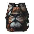 thumbnail image 4 of Honeii Lion Forest Crown Print Backpack for Both Men and Women, Basic Bookbag for College, Work, or Travel,Rucksack Computer Bag-One Size, 4 of 5