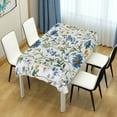 thumbnail image 4 of Yayeee Tablecloths 60" x 108" Rectangle Wrinkle Resistant Party Table Cover, Blue Floral, 4 of 8