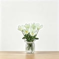 thumbnail image 1 of Horivan Handmade Glass Flower Arrangement Mini Vase Decorative Centerpiece for Desk, 1 of 7