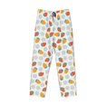 thumbnail image 6 of Uemuo Floral Strawberr Pattern Men's Wide Leg Palazzo Lounge Pants with Pockets Light Weight Loose Comfy Casual Pajama Pants-, 6 of 9