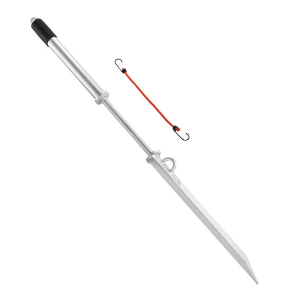 KFFKFF 36-Inch Sand Spike Boat Anchor, Galvanized Carbon Steel Shore Anchor for Shallow Water, Ideal for Securing Jet Skis, Pontoons, Kayaks, and PWCs on Beaches and Sandbars