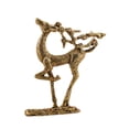 thumbnail image 3 of Brass sika adorno de venado figurado de ciervos regalos de cumpleaños accesorios de fotos en miniatura anhelada a mano para apartamento café café, 3 of 9