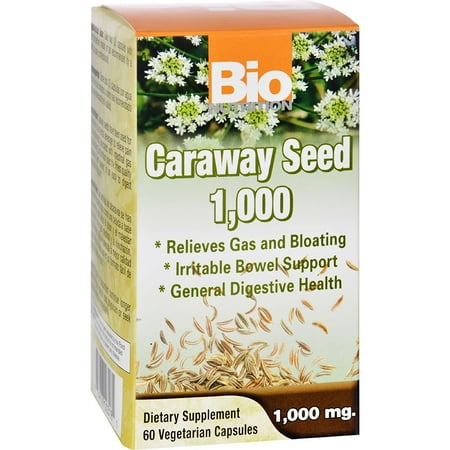 Herbal Uses Caraway Seed 60 VGC Pack of 3, Caraway seeds have been used for centuries as an herbal beverage to relieve pain and discomfort associated with intestinal gas and.., By Bio Nutrition ()