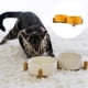 thumbnail image 3 of Cuenco de cerámica para perros y gatos con soporte de madera, juego de agua y comida ponderada mate antideslizante para gatos y perros pequeños, 3 of 5