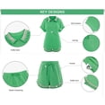 thumbnail image 7 of 2 Piece Casual Sets Short Sleeve Half Zipper Sweatshirt and Shorts Sweatpants Matching Sweatsets, 7 of 7