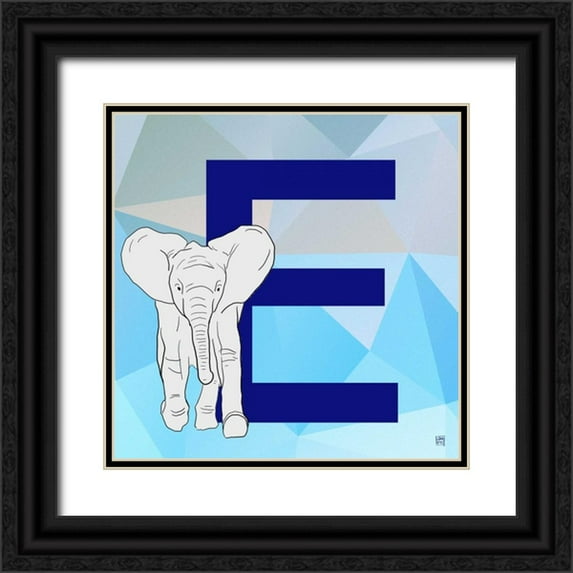 Perrenoud, Aubree 15x15 Black Ornate Wood Framed with Double Matting Museum Art Print Titled - E