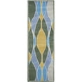 thumbnail image 4 of SAFAVIEH Soho Juliet Abstract Wool Runner Rug, Grey/Multi, 2'6" x 8', 4 of 8