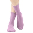 thumbnail image 5 of QSAWXQZ Kids' Crew Socks Solid Knitting Breathable Mid Calf Socks 5-13Years, 5 of 5