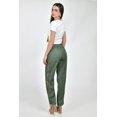 thumbnail image 3 of Pantalon de lino con detalle lateral Roman Fashion /Juvenil, 9204 (Verde) verde oscuro CH, 3 of 5