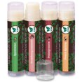 thumbnail image 1 of Bálsamo labial vegano de Earths Daughter Bálsamo labial sin cera de abejas, sabores orgánicos naturales, paquete de 4 sabores variados, humectante labial vegano a base de plantas, 1 of 3