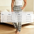 thumbnail image 4 of Zenithor Men's Pajama Pants Soft Comfortable Plaid Sleeping Bottoms Drawstring Elastic Waist Loungewear Winter Warmth S-XL Gray, 4 of 7