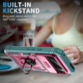 thumbnail image 7 of HCTian for Google 9/9 Pro Phone Case,360° Kickstand & Slide Camera Cover,Military Heavy Duty Full Body Hard Shell Shockproof Phone Case for Pixel 9 Pro,6.3 inch, 7 of 7