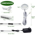 thumbnail image 4 of Color Changing LED Under Cabinet Lighting Kit with IR Control - Multi-Color Puck Lights for Kitchen Shelf and Counter Lighting, 6 Lights, 18W RGBWW (RGB + Warm White), 4 of 8