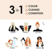 Keracolor Semi Permanent Hair Dye 3 in 1 Clenditioner, Copper, 12 fl oz