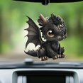 thumbnail image 2 of Cute Baby Dragon Ornament, Ornaments Car, Car Decoration, Acrylic 2D Flat - Unique Gift for Dad or Mom - Stunning Hanging Decor for Car or Window, 2 of 4