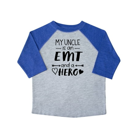 

Inktastic My Uncle is an EMT and a Hero Gift Toddler Boy or Toddler Girl T-Shirt