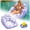Purple, variant on 3-in-1 Inflatable Pool Lounge Chair,Adult Water Sofa Float with Cup,U-Shaped Water Inflatable Floating,Holder Blow up Floating Hammock Pool Noodles,for Parties Lake Summer Vacation