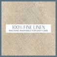 thumbnail image 4 of Villeroy  Boch La Classica Linen Tablecloth, Great for Formal Dining or Everyday Use, 70 Inches by 96 Inches, Natural/Gold Natural/Gold 70 x 96, 4 of 7