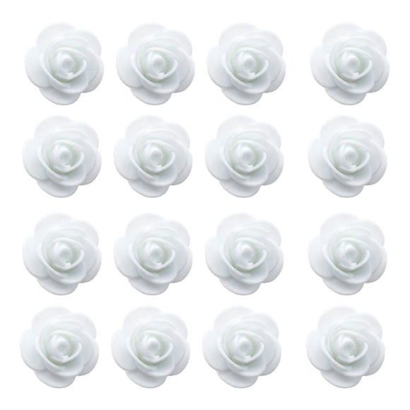 Paquete de 100 capitulos artificiales de rosa Advancent bajo mantenimiento para decoración del hogar