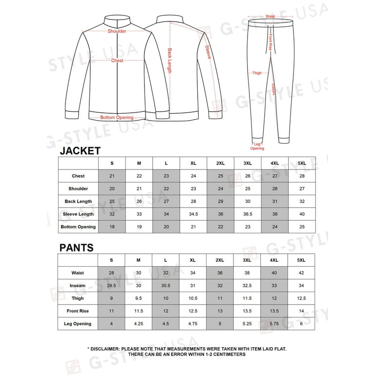 Men's G Track Suits 2 Piece Sweatsuit Set ST575 - Green - Small