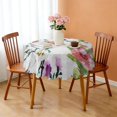 thumbnail image 3 of Round Tablecloth Spring Summer 60x60 Inch flower Table Cover for Party Picnic Dinner Round, 3 of 5