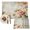 LightPink, variant on Print Placemats Set of 4, Farmhouse Beige Brown Prints Vintage Washable Wipeable Table Mats for Dining Tables, Indoor Outdoor Kitchen Place Mats for Holiday Party Table Decor