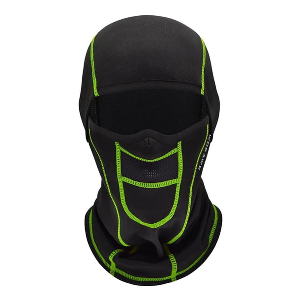 Pasamontañas de esquí para ciclismo de invierno para mujer y hombre, resistente al viento, para todo el rostro y el cuello, bufanda Verde