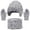 Light Gray, variant on Kids Winter Hats Gloves and Scarf Set, Warm Fleece Lined Hat Gloves Knit Neck Warmer Set for Ages 2-12 Years Girls Boys