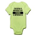 thumbnail image 1 of CafePress - Fishing Is Importanter Body Suit - Baby Light Bodysuit, 1 of 1