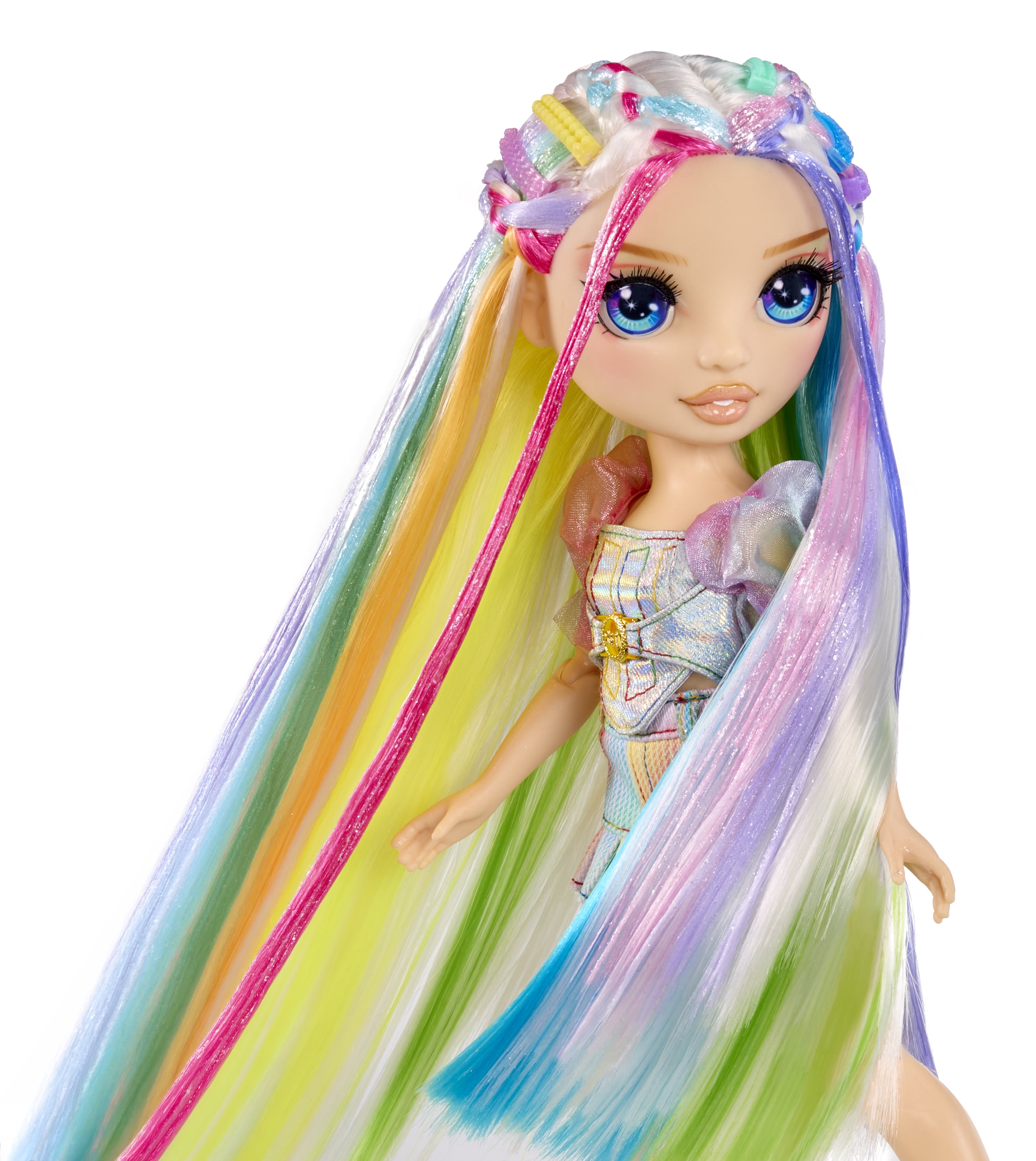 Rainbow High Amaya's Hair Studio - Create Sparkle Shimmer Hair with Exclusive Doll, Extra Long Washable Hair Color & Doll Clothes and Accessories- Fun Playset for Kids Ages 4+