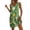 Green, variant on WAGUTH Women's Floral Print Mini Dresses Sleeveless V-Neck Shift Dress Boho Casual Summer Everyday & Beach Sundress with Side Pockets
