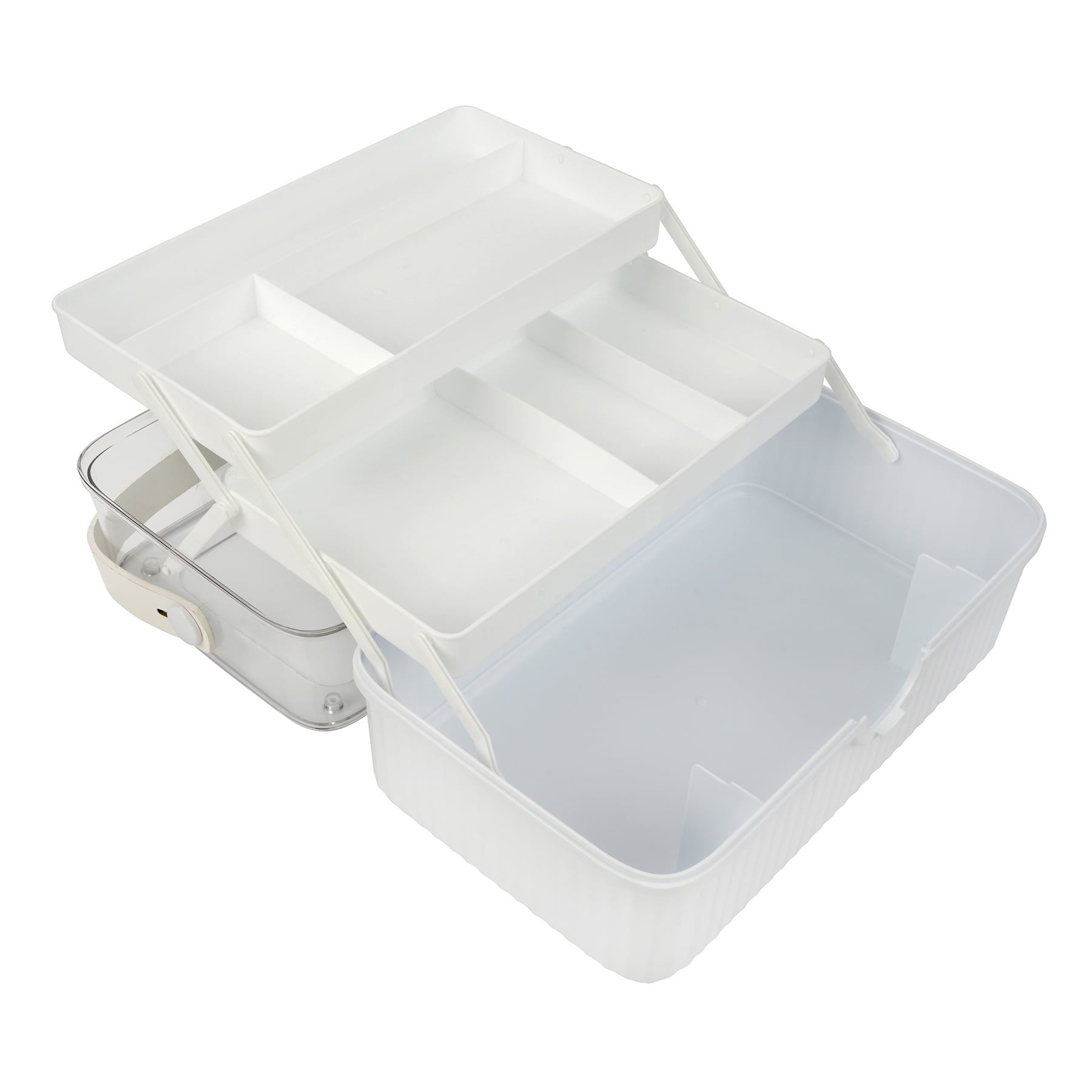 Artist’s Loft Storage Box – Multi-Tier Craft Organizer with Compartments - Multi-Color - Medium 13.5" x 8" x 7" - 1 Pack