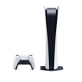 thumbnail image 2 of Restored Sony PlayStation 5, 3D Audio; Stereo; Controller Built-In Mic, Digital Edition Console 825GB, White, 1, 1, 2 of 2