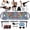 Grey 4-Advanced Kit 4 bands, variant on Push Up Board Fitness  Portable Foldable 20 In 1 Bar At Home Gym Pushup Handles For Floor. Professional Strength Equipment Man And Women