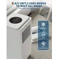 thumbnail image 5 of Historyli Portable Air Conditioner 8000 BTU, Remote Control AC Unit, 3-in-1 Cooling/Fan/Dehumidifier, 24H Timer, for 350 Sq.Ft Rooms, 5 of 7