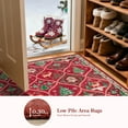 thumbnail image 6 of Moynesa 5'x7' Christmas Area Rug for Living Room,Red Rug Xmas Tree Modern Rug Kitchen Rug Washable Rug Non Slip Moroccan Carpet Holiday Decor Geometric Soft Accent Rug for Bedroom Dining Room, 6 of 11