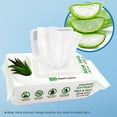 thumbnail image 4 of Best Pet Supplies Unscented Cat and Dog Cleaning Wipes in Resealable Pouch, Hydrating Aloe Vera, 100-Pack, 4 of 6