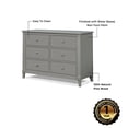 thumbnail image 3 of Sorelle Berkley Double Dresser - Gray, 3 of 6