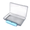 thumbnail image 3 of Rectangle Polypropylene(PP) Bead Storage Containers Box with Hinged Lids for Small Items and Other Craft Projects Light Grey 23x13.7x3.7cm, 3 of 3