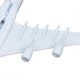 thumbnail image 3 of 1:500 Scale A380 Plane Model High Stimulation Alloy Airplane Decoration Model with Display Base Orange, 3 of 4