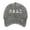 Grey, variant on Women's Hard Top Ghost Printed Baseball Cap for Big Head Circumference, Washed Distressed Solid Color Curved Brim Cotton Halloween Cap for Running Gardening Vacation, High Crown Messy Bun Hat Black