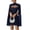 Navy, variant on Women's Mock Neck Chiffon Cloak Sleeve Knit Sparkly Mini Dress Elegant Shift Glitter Bodycon Dress Going Out Cocktail & Party Dresses, Navy