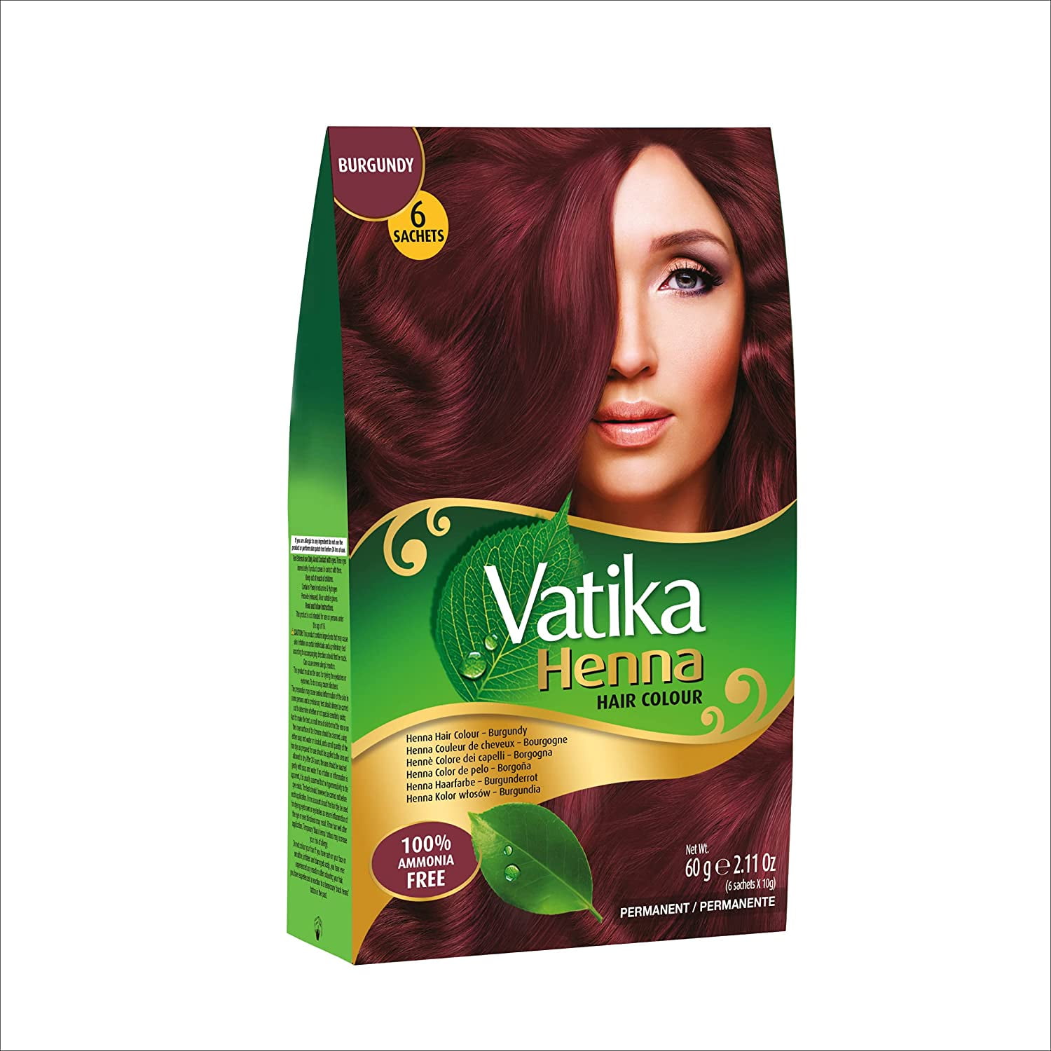 Vatika Henna Natural Hair Color 60 g (Pack of 3) 